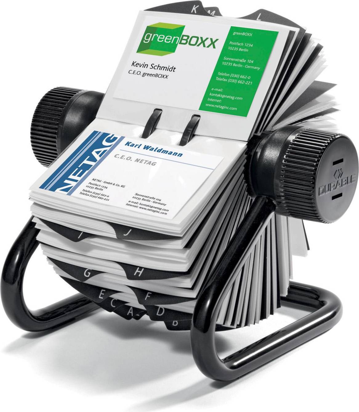 Durable Rotary Business Card Holder