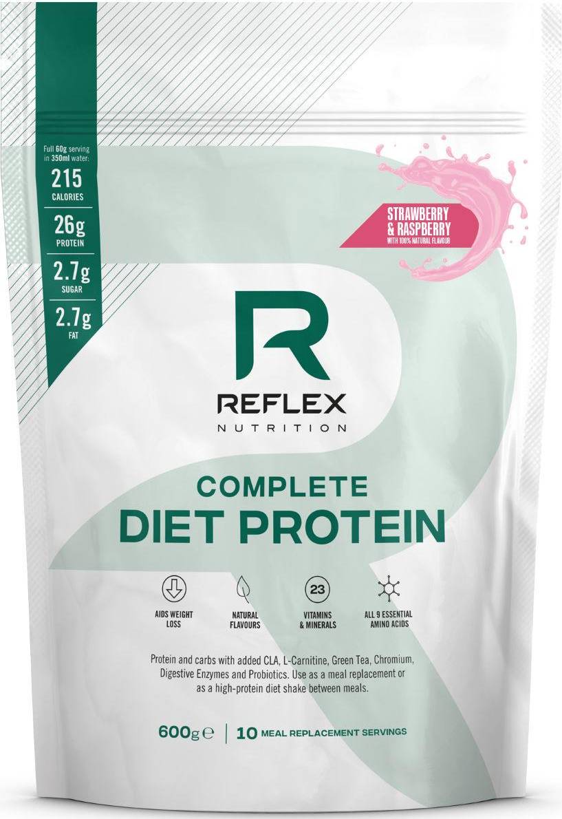 Reflex Reflex Complete Diet Protein Strawberry & Raspberry 600g