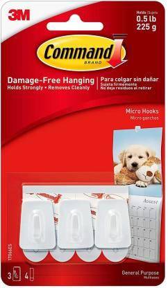 Command Micro Hooks 3-pack