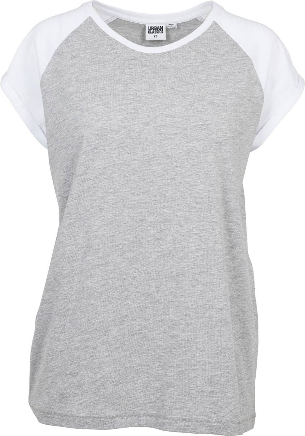 Urban Classics Contrast Raglan Tee - Grey/White
