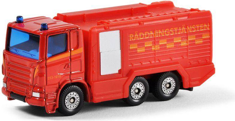 Fire Truck with Text Rescue Service
