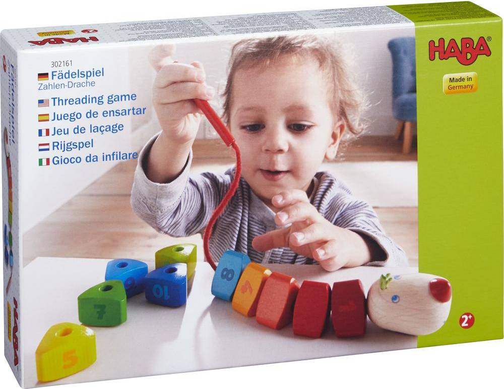 Haba Threading Game Number Dragon