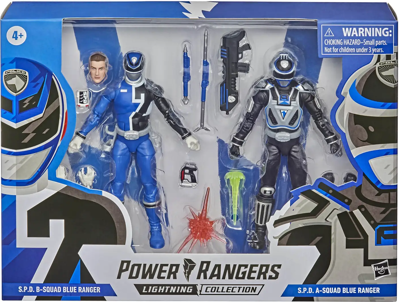 Hasbro Power Rangers Lightning Collection S.P.D. B Squad Blue Ranger Versus A Squad Blue Ranger