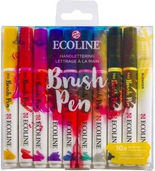 Ecoline Hand Lettering Brush Pen 10 Set