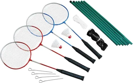 Badminton net Spring Summer Badminton Set 4 Players