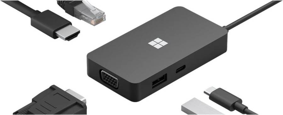 Usb c hub hdmi ethernet Microsoft USB C - RJ45/USB A/VGA/HDMI Adapter