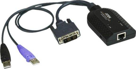 Aten RJ45-DVI/2USB A M-F Adapter