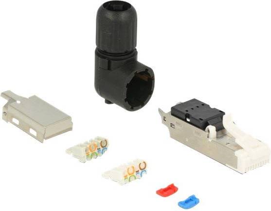 DeLock RJ45 STP Cat.6A Angled Mono Adapter 0m