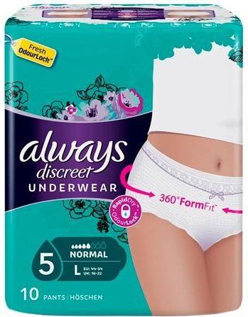 Always Incontinence Pants Normal Large 10-pack