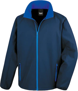 Result Core Printable Softshell Jacket - Navy/Royal