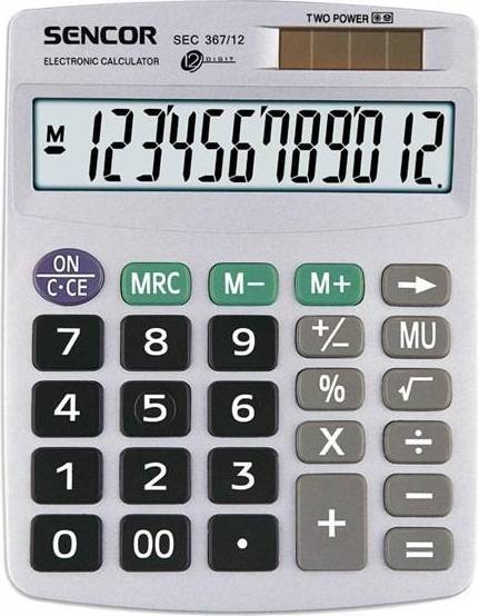 Sencor SEC 367/12 Calculator - Grey