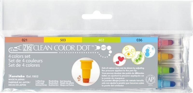 Zig Clean Color Dot 4 Set