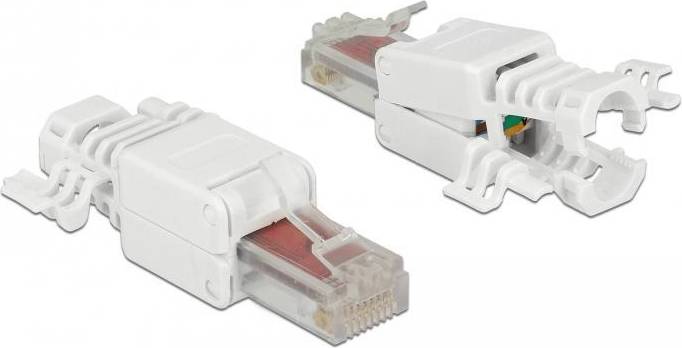 DeLock RJ45 UTP Cat6 Mono Adapter 2 Pack 15m