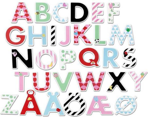 N Letters & Stickers with Different Pattern
