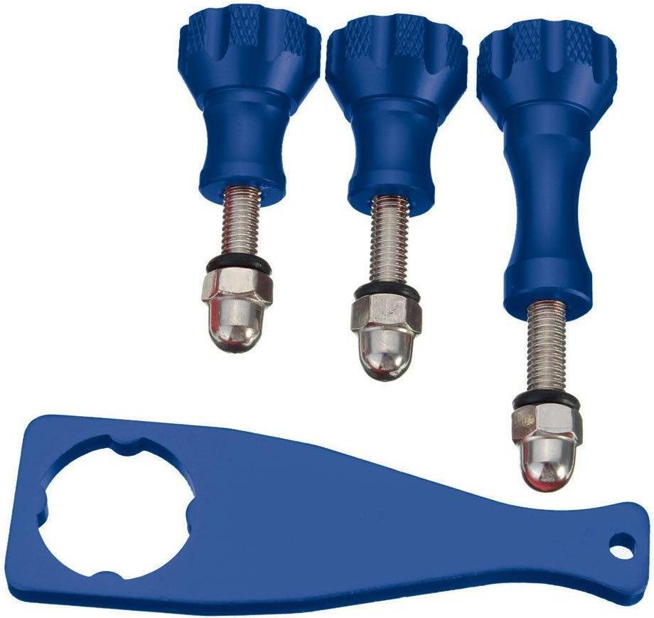 Multi-function Key for Sports Camera Blue