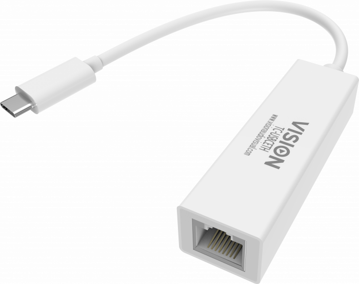 Vision USB C-RJ45 M-F Adapter