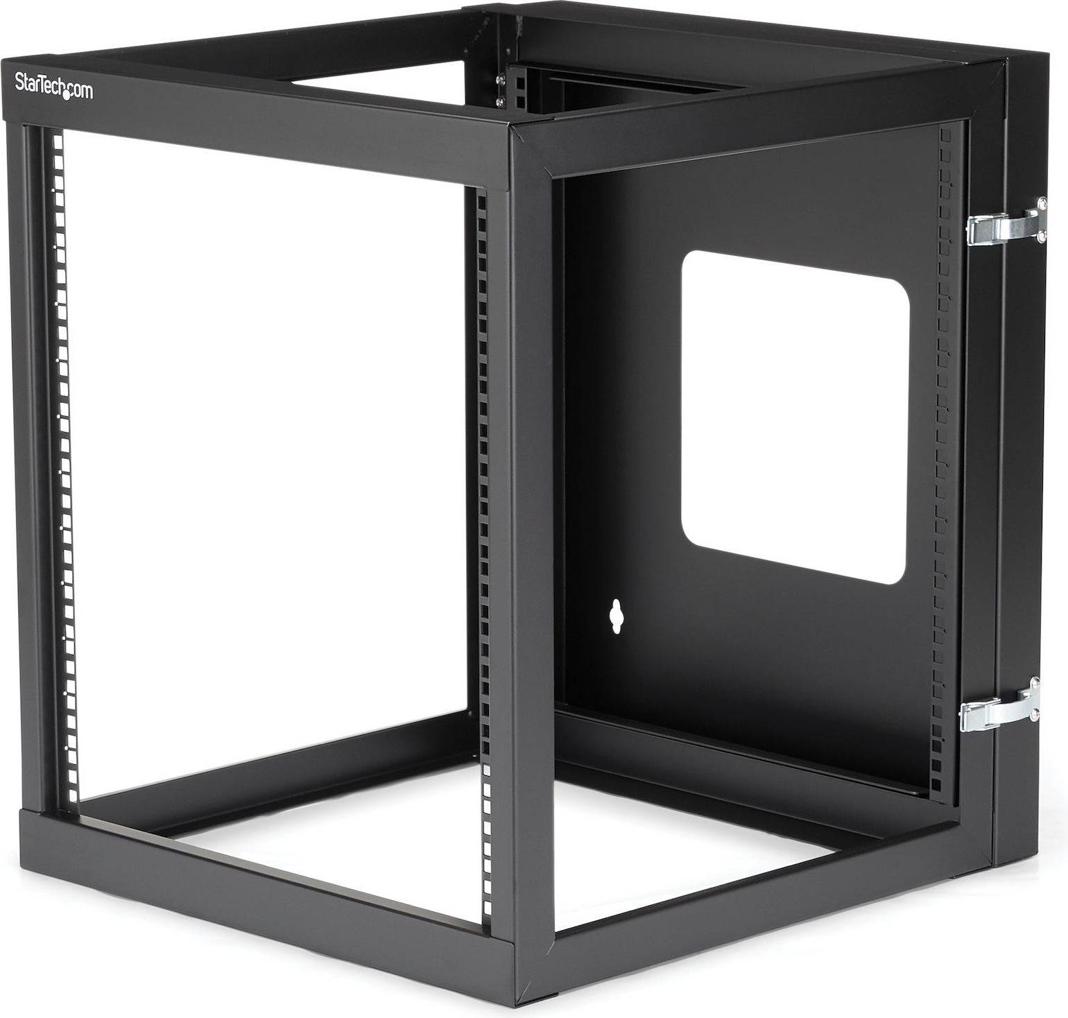 StarTech Hinged Open Frame Wall-Mount Server Rack 12U - Black