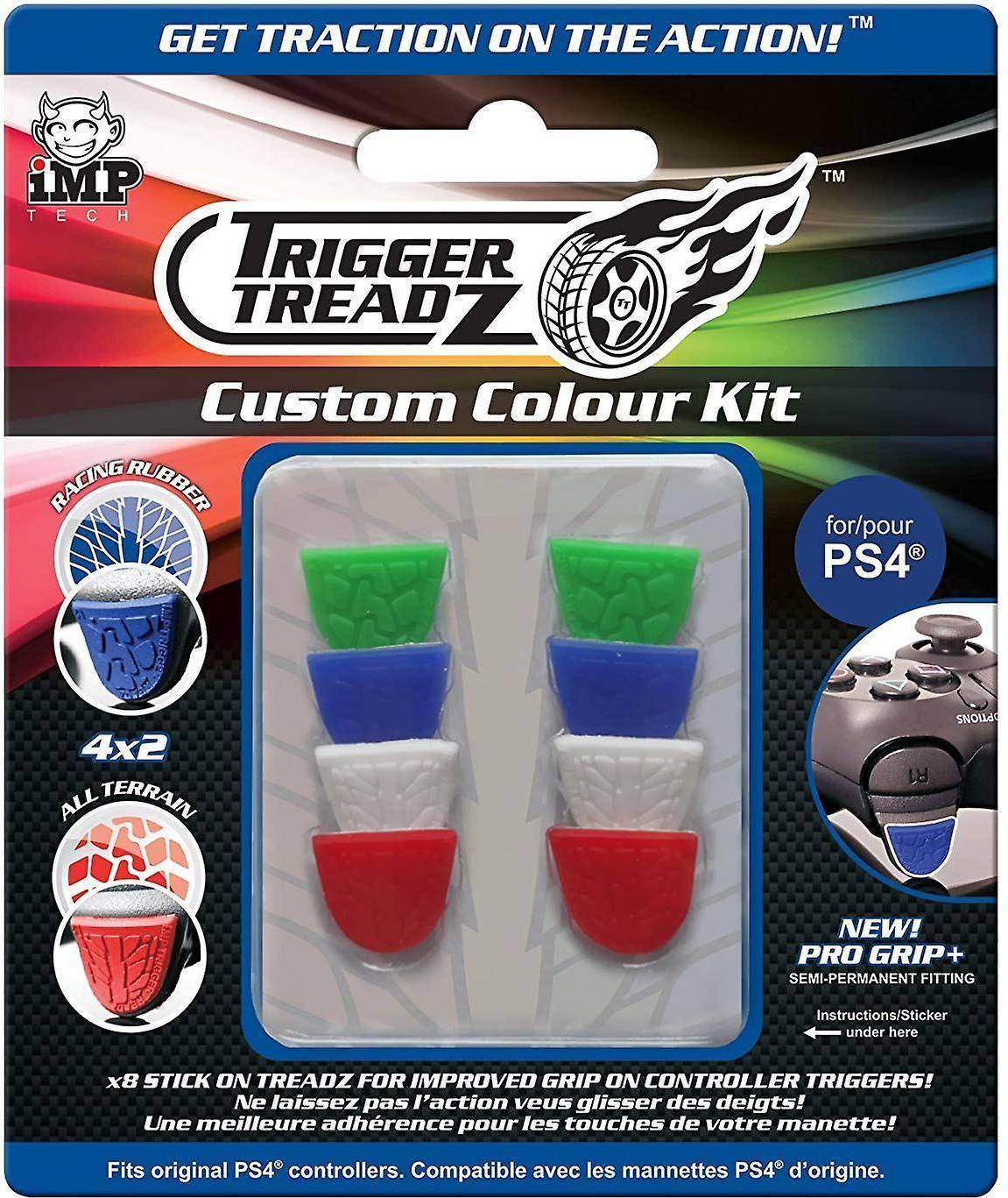 iMP Tech PS4 Trigger Treadz 8 Pack Custom Colour Kit