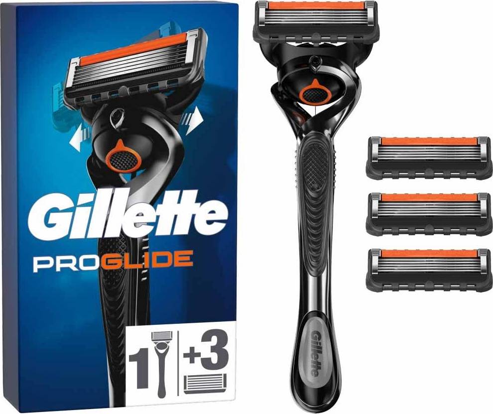Gillette fusion rakblad Gillette Fusion 5 ProGlide Razor + 3 Cartridges
