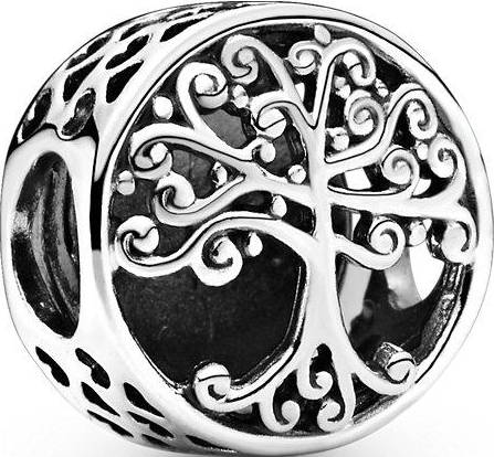 Openwork Family Roots Charm - Silver