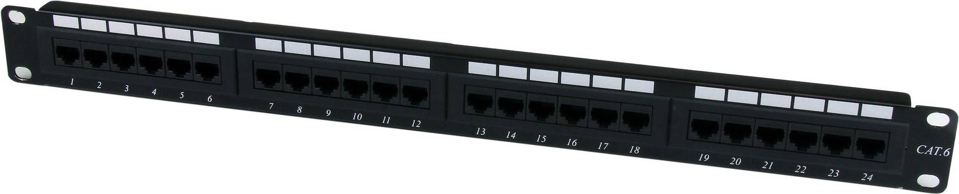 StarTech 24 Port 1U Rackmount Cat 6 110 Patch Panel