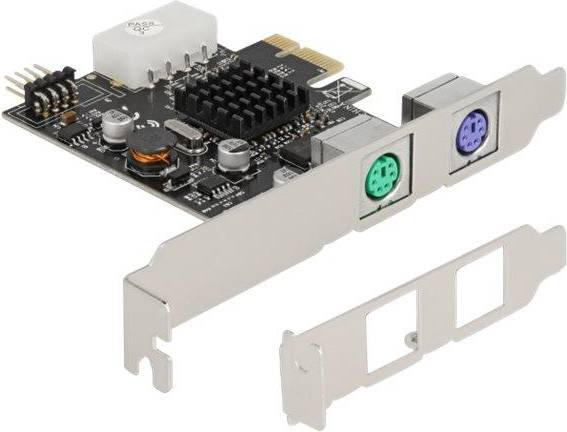 Pcie usb DeLock USB PS2 Adapter PCIe Lavprofil USB 2.0 PS2