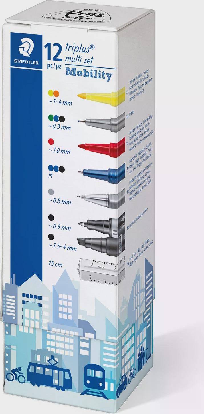 Staedtler Triplus Mixed Multi Set 34-pack