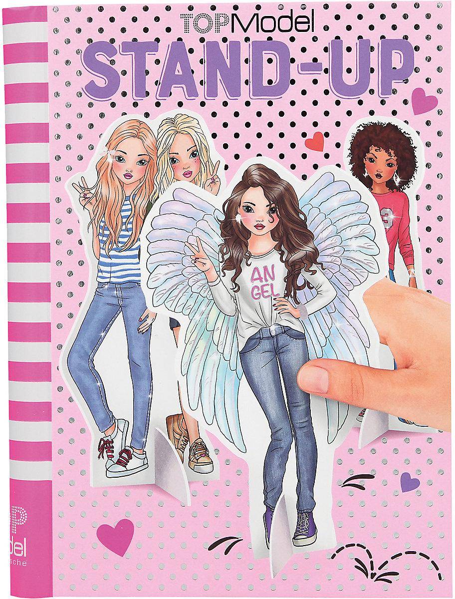 Top Model Stand Up Coloring Book