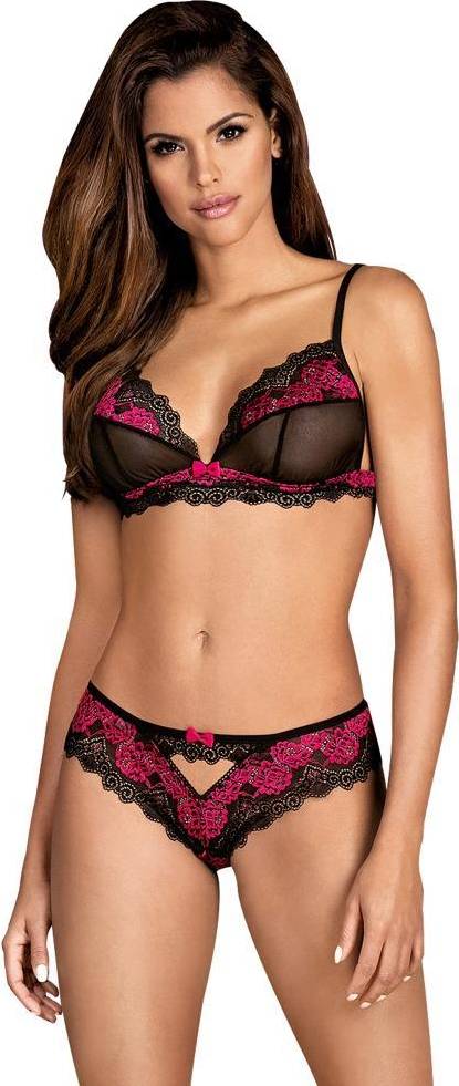 Pink lingerie Obsessive Tulia Set