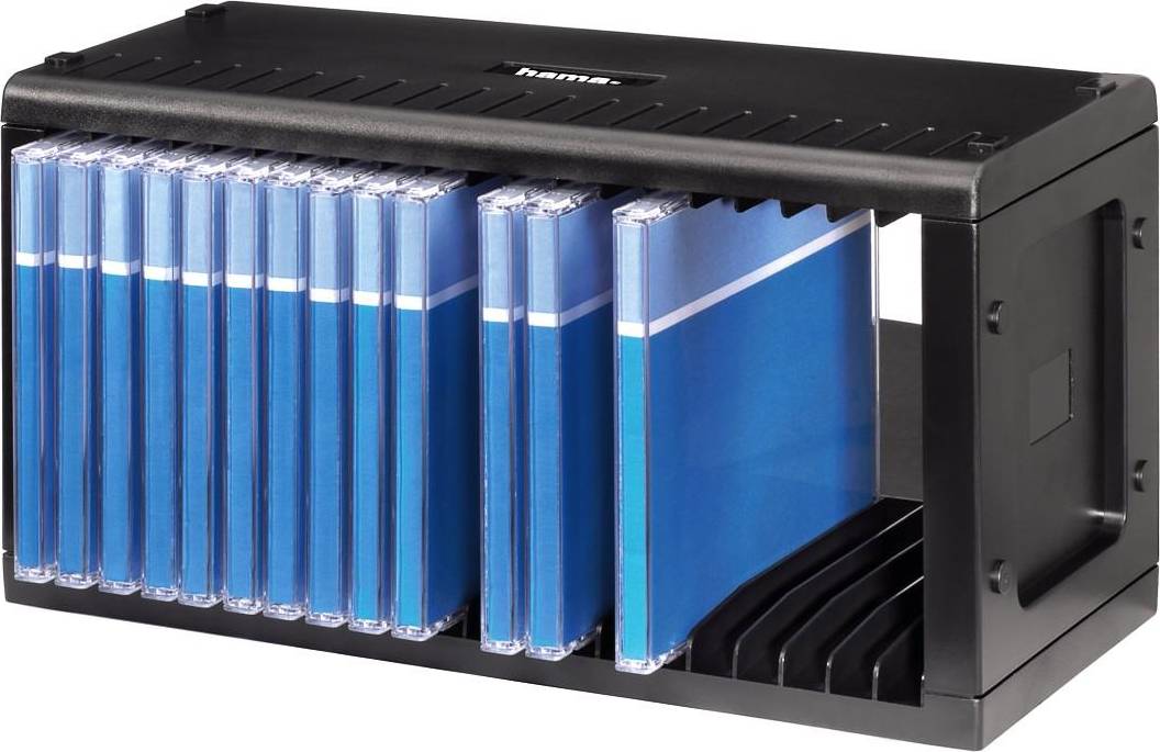 CD Rack (20 Pcs) - Black