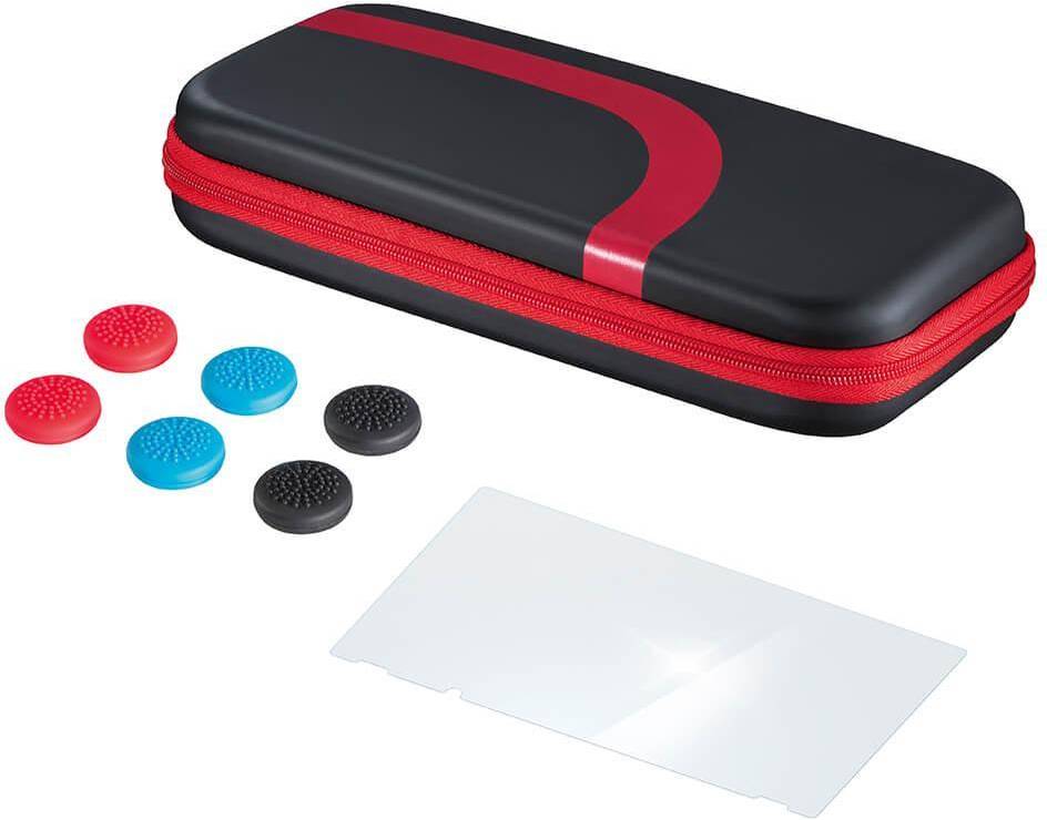 Hama Nintendo Switch Game Console Accessory Set - Black/Red