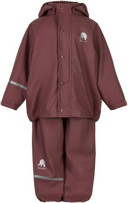 Basic PU Rain Set Giacca Impermeabile - Marrone Rosa