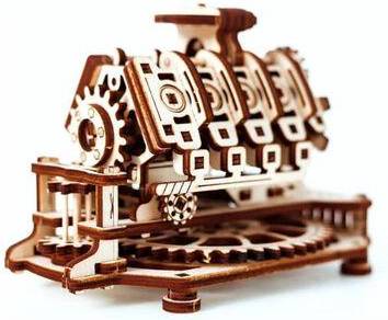 V8 Engine with Magic Clock