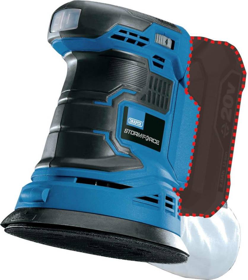 Draper Tools Storm Force 20V Random Orbit Sander