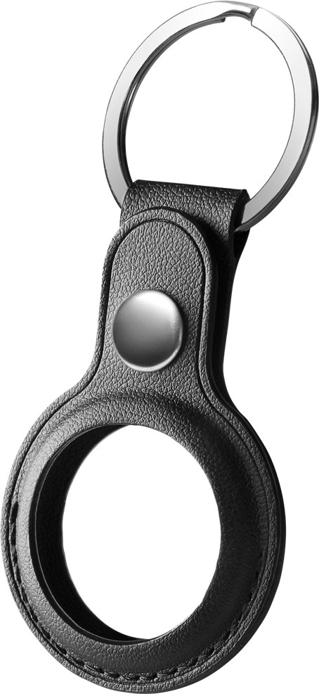 AirTag Leather Case with Keychain