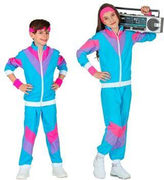 Childrens 80's Blue Shell Suit