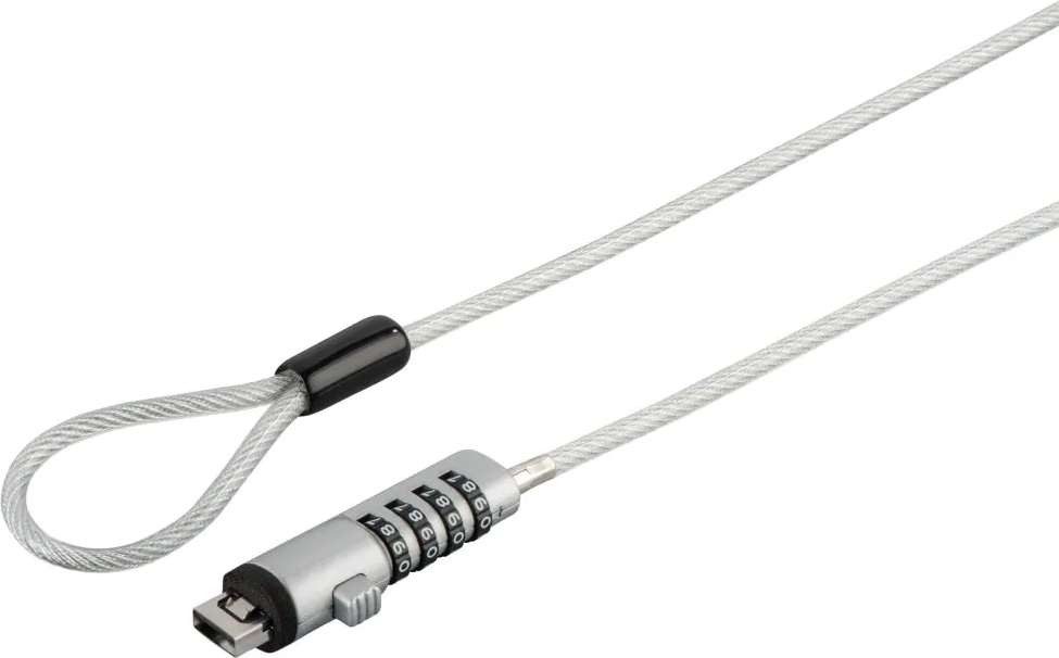 Combination lock Hama 00054117 Combination Computer Cable Lock - Silver