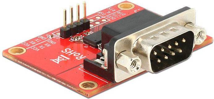 DeLock 65628 RS-232 Adapter för Raspberry Pi - Röd/Svart