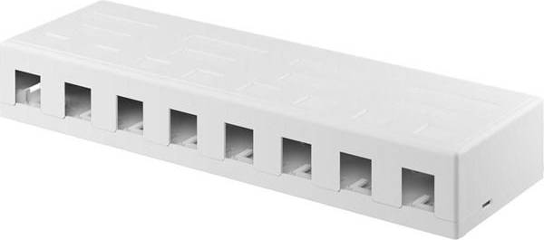 Goobay Keystone uttagsbox för 8 Keystone-moduler