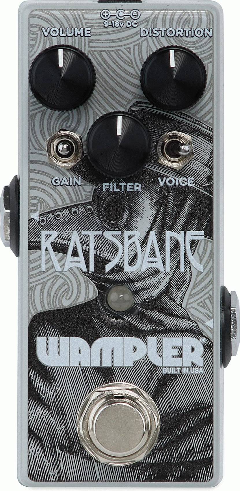Wampler Ratsbane OverDrive Guitar Effects Compressor Pedal