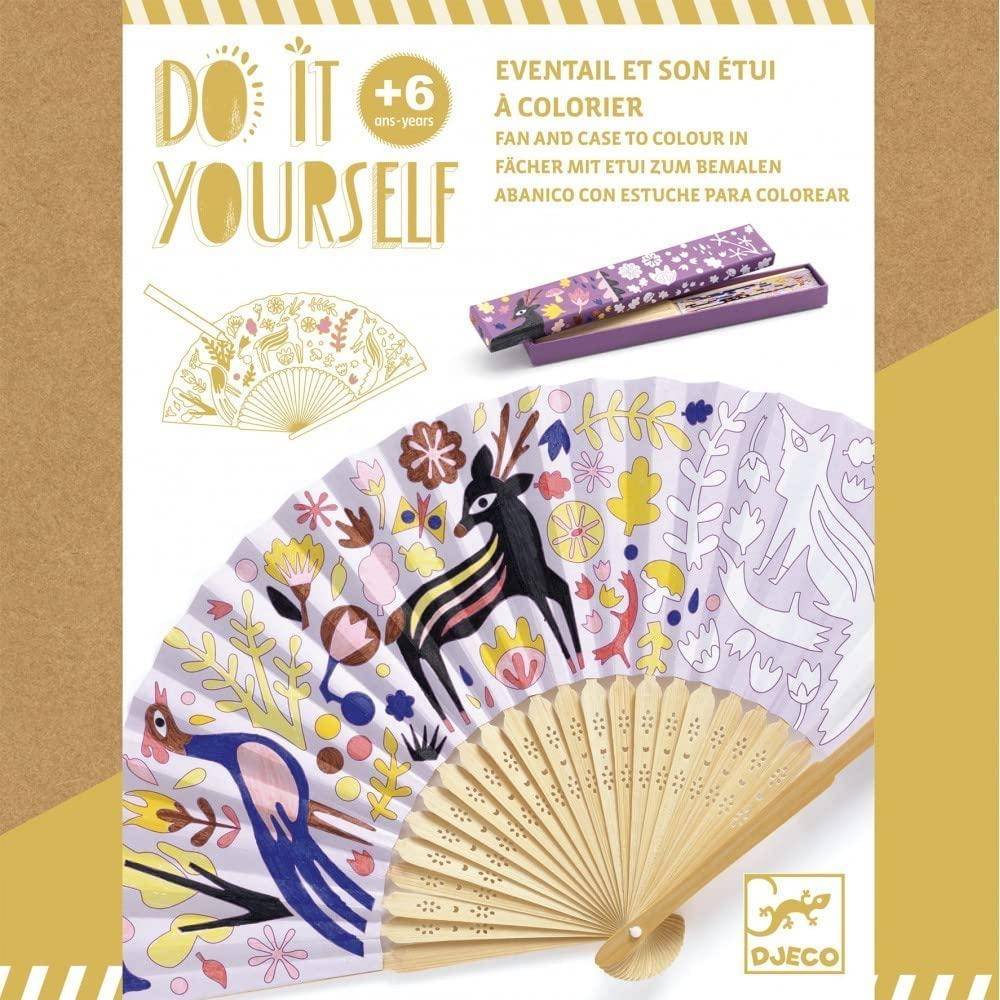 Djeco Fan & Case to Colour In