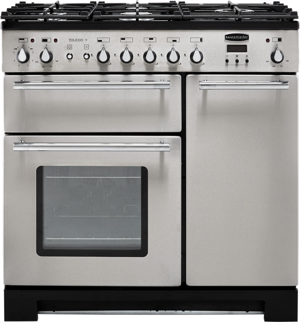 Rangemaster 90cm dual fuel range cooker Rangemaster TOLP90DFFSS/C