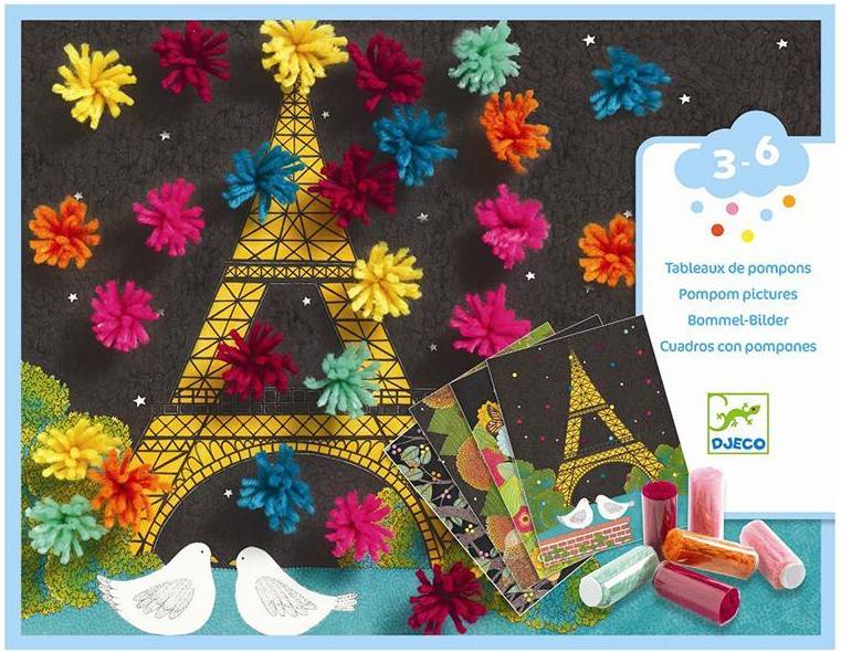Djeco Pompom Explosion Collage Activity