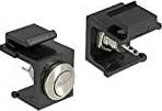 DeLock keystone Push-button black