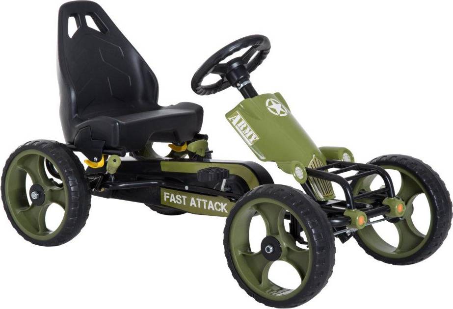 Homcom Ride on Pedal Army Go Kart