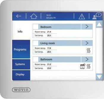 Wavin Sentio display
