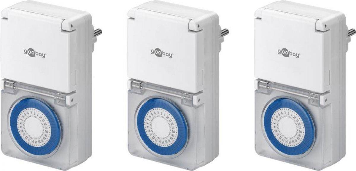 Pro 3 pcs Analogue timer IP44