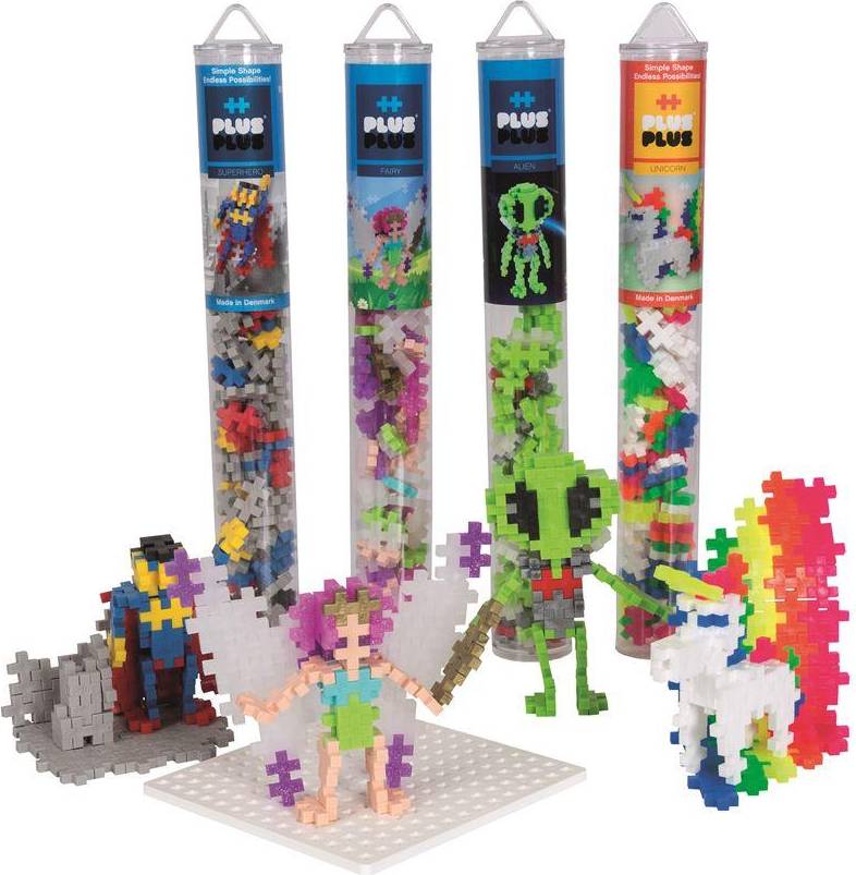 Plus Plus Plus-Plus Character Tube and Baseplate Bundle