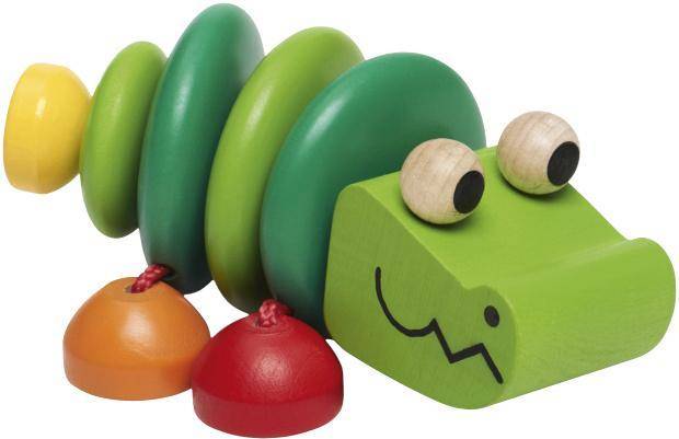 61044 Rattle Rattle Crocodile Money Box, Multi-Colour