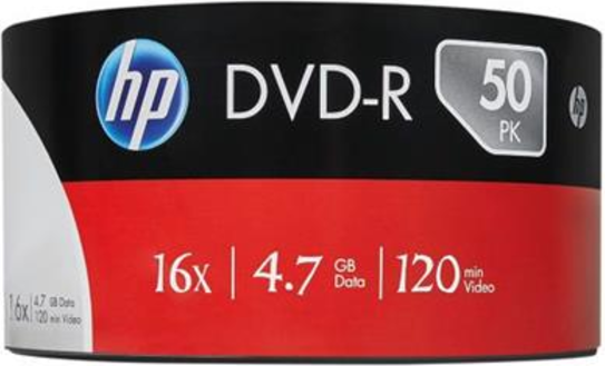 DVD-R 4.7GB 16x Spindle 50-Pack